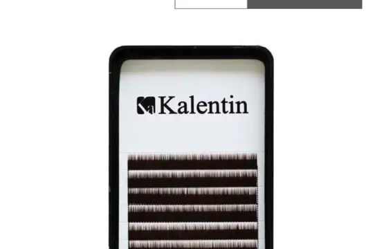 Kalentin Extensión de Cejas Planas Negras 5mm